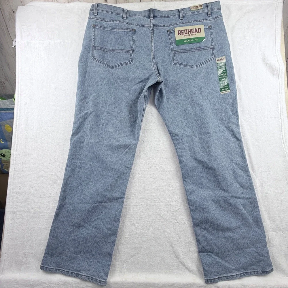 Redhead Jeans Relaxed Fit Light Wash Denim 44x34